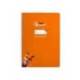 CUADERNO ESPIRAL LIDERPAPEL DIN A4 PAUTAGUIA TAPA DURA 80H 90 GR CUADRO PAUTADO 5MM NARANJA