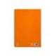 CUADERNO ESPIRAL LIDERPAPEL DIN A4 PAUTAGUIA TAPA DURA 80H 90 GR CUADRO PAUTADO 5MM NARANJA