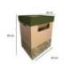 CONTENEDOR PAPELERA RECICLAJE MARCA LIDERPAPEL ECOUSE CARTON 100% RECICLADO Y RECICLABLE 70 LITROS 450X350X650 MM