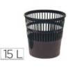 Papelera plastico rejilla 15 L