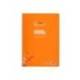 CUADERNO ESPIRAL LIDERPAPEL DIN A4 PAUTAGUIA TAPA PLASTICO80H 90GR CUADRO PAUTADO 3MM CON MARGEN NARANJA