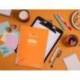 CUADERNO ESPIRAL LIDERPAPEL DIN A4 PAUTAGUIA TAPA PLASTICO80H 90GR CUADRO PAUTADO 3MM CON MARGEN NARANJA