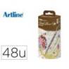 ROTULADOR MARCA ARTLINE SUPREME BRUSH EPFS-F PINTURA BASE DE AGUA PUNTA TIPO PINCEL FINO CAJA DE 48 UNIDADES COLORES