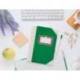 LIBRO CARTONE COSIDO FERNANDES FLECHA DIN A4+ RAYADO HORIZONTAL 50 HOJAS 100 GR COLOR VERDE