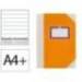 LIBRO CARTONE COSIDO FERNANDES FLECHA DIN A4+ RAYADO HORIZONTAL 50 HOJAS 100 GR COLOR NARANJA