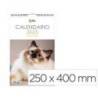 CALENDARIO ESPIRAL PARED MARCA LIDERPAPEL IMAGENES GATOS 2025 PARA ESCRIBIR 25X40 CM PAPEL 157 GR