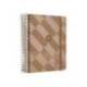 AGENDA ESPIRAL ANTARTIK PATTERN A5+ 2025 DIA PAGINA ROSA NUDE PAPEL 80 GR