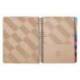 AGENDA ESPIRAL ANTARTIK PATTERN A5+ 2025 DIA PAGINA ROSA NUDE PAPEL 80 GR