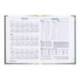 AGENDA ENCUADERNADA LIDERPAPEL CORFU A5 2025 SEMANA VISTA COLOR NEGRO PAPEL 60 GR