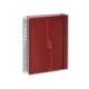 AGENDA ESPIRAL LIDERPAPEL OLBIA A5 2025 DIA PAGINA ROJO PAPEL 60 GR