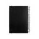 AGENDA ESPIRAL LIDERPAPEL OLBIA A5 2025 DIA PAGINA NEGRO PAPEL 60 GR