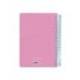 AGENDA ESPIRAL LIDERPAPEL CLASSIC DIN A5 2025 DÍA PÁGINA COLOR ROSA PAPEL 70 GR