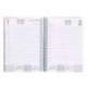 AGENDA ESPIRAL LIDERPAPEL CLASSIC A4 2025 DIA PAGINA COLOR ROSA PAPEL 70 GR