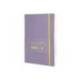 CUADERNO CON GOMILLA ANTARTIK NOTES TAPA BLANDA DIN A5 HOJAS CUADRICULA MORADO Y AMARILLO 80 HOJAS 80 GR FSC