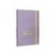 CUADERNO CON GOMILLA ANTARTIK NOTES TAPA BLANDA DIN A5 HOJAS RAYAS MORADO Y AMARILLO 80 HOJAS 80 GR FSC