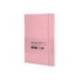 CUADERNO CON GOMILLA ANTARTIK NOTES TAPA BLANDA DIN A5 HOJAS RAYAS ROSA PASTEL 80 HOJAS 80 GR FSC