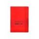 CUADERNO CON GOMILLA ANTARTIK NOTES TAPA BLANDA DIN A5 HOJAS RAYAS ROJO 80 HOJAS 80 GR FSC