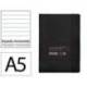 CUADERNO CON GOMILLA ANTARTIK NOTES TAPA BLANDA DIN A5 HOJAS RAYAS NEGRO 80 HOJAS 80 GR FSC