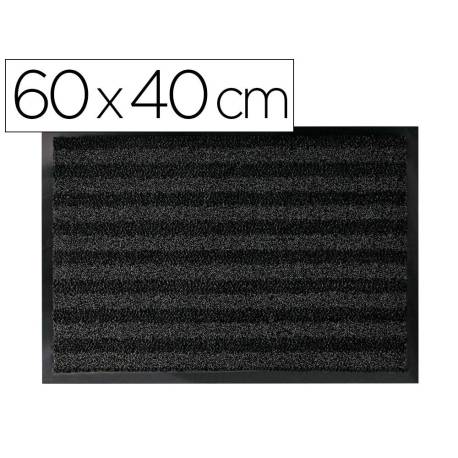 ALFOMBRA PARA SUELO MARCA Q-CONNECT PREMIUM PARA INTERIORES ANTIDESLIZANTE FIBRA POLIPROPILENO Y FIELTRO GRIS 60X40 CM