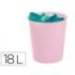 PAPELERA PLASTICO ARCHIVO 2000 ECOGREEN 100% RECICLADA 18 LITROS COLOR ROSA