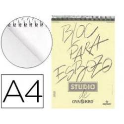 BLOC DE DIBUJO ESBOZO CANSON DIN A4 100 HOJAS 90 GR MICROPERFORADO GRANO FINO