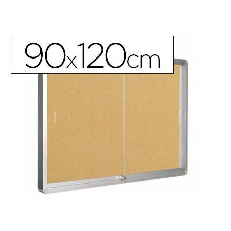 Vitrina de anuncios q-connect marco de aluminio 900 x 1200 mm.