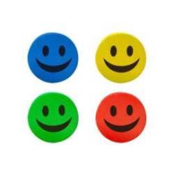 Borrador Magnetico Liderpapel Cara Smiley en Colores Surtidos