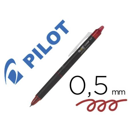 BOLIGRAFO PILOT FRIXION POINT CLICKER BORRABLE 0,5 MM COLOR ROJO