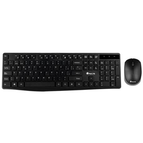 SET TECLADO Y RATON NGS MULTIMEDIA INALAMBRICO USB NANO 2,4 GHZ COLOR NEGRO