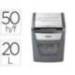DESTRUCTORA DOCUMENTOS REXEL OPTIMUM AUTOFEED+ 50X EU CAPACIDAD DE CORTE 50 HOJAS DESTRUYE GRAPAS Y CLIPS