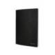 LIBRETA LIDERPAPEL TAPA NEGRA A5 80 HOJAS 60G/M2 LISO CON DOBLE MARGEN