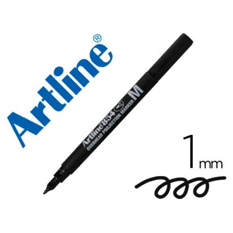 Rotulador retroproyección Artline EK-854 Permanente Color Negro Punta Redonda