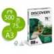 NO ES TAMAÑO FOLIO Papel multifuncion A3 Discovery 75 g/m2