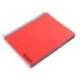 Bloc Liderpapel Din A4 micro wonder cuadrícula 5mm 5 bandas 4 taladros tapa polipropileno 90 gr 120 hojas rojo