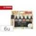 ROTULADOR MARCA STABILO BOSS PASTEL FLUORESCENTE 70 NATURE COLORS ESTUCHE DE 6 UNIDADES COLORES SURTIDOS
