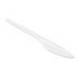 CUCHILLO DE PLASTICO COLOR BLANCO REUTILIZABLE PAQUETE DE 100 UNIDADES