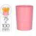 CUBILETE PORTALAPICES Q-CONNECT COLOR ROSA PASTEL OPACO PLASTICO DIAMETRO 75 MM ALTO 100 MM