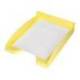 BANDEJA SOBREMESA PLASTICO Q-CONNECT COLOR AMARILLO PASTEL OPACO 240X70X340MM