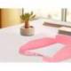 BANDEJA SOBREMESA PLASTICO Q-CONNECT COLOR ROSA PASTEL OPACO 240X70X340MM