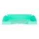 BANDEJA SOBREMESA PLASTICO Q-CONNECT COLOR VERDE MENTA OPACO 240X70X340MM