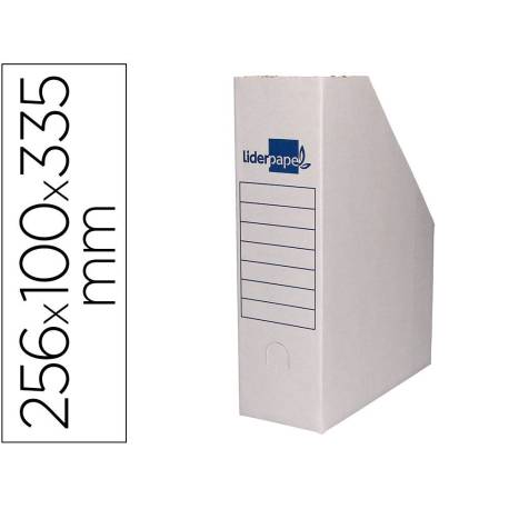 REVISTERO LIDERPAPEL ECOUSE CARTON 100% RECICLADO BLANCO 256X100X335 MM