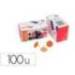 CHINCHETA LISMANIA OFFICE NARANJA CAJA DE 100 UNIDADES