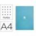 CUADERNO ESPIRAL LIDERPAPEL A4 MICRO ANTARTIK TAPA FORRADA80H 90 GR RAYADO PUNTOS 1 BANDA 4 TALADROS COLOR CELESTE