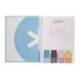 CUADERNO ESPIRAL LIDERPAPEL A4 MICRO ANTARTIK TAPA FORRADA80H 90 GR RAYADO PUNTOS 1 BANDA 4 TALADROS COLOR CELESTE