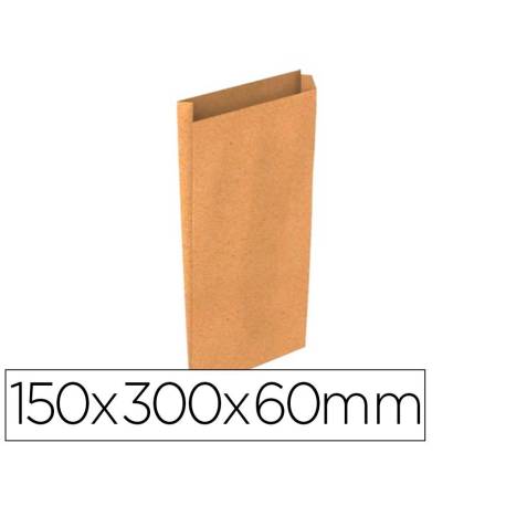 SOBRE PAPEL BASIKA KRAFT COLOR NATURAL LISO CON FUELLE S 150X300X60 MM PAQUETE DE 25 UNIDADES