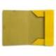 CARPETA LIDERPAPEL GOMAS FOLIO 3 SOLAPAS CARTON PLASTIFICADO AMARILLO