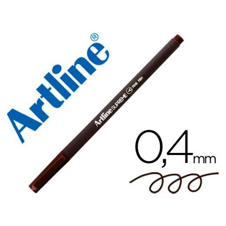 ROTULADOR ARTLINE SUPREME EPFS200 FINE LINER PUNTA DE FIBRA COLOR MARRON OSCURO 0,4 MM