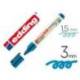 ROTULADOR EDDING 21 MARCADOR PERMANENTE ECOLINE 90% RECICLADO AZUL PUNTA REDONDA 1,5-3 MM RECARGABLE