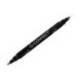 ROTULADOR Q-CONNECT MARCADOR PERMANENTE DOBLE PUNTA NEGRO 4 MM Y 1 MM