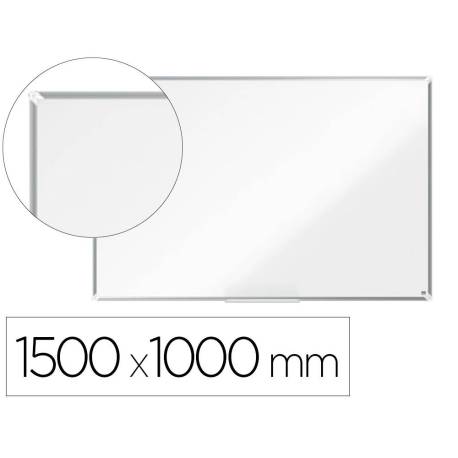 PIZARRA BLANCA MARCA NOBO PREMIUM PLUS ACERO LACADO MAGNETICA 1500X1000 MM